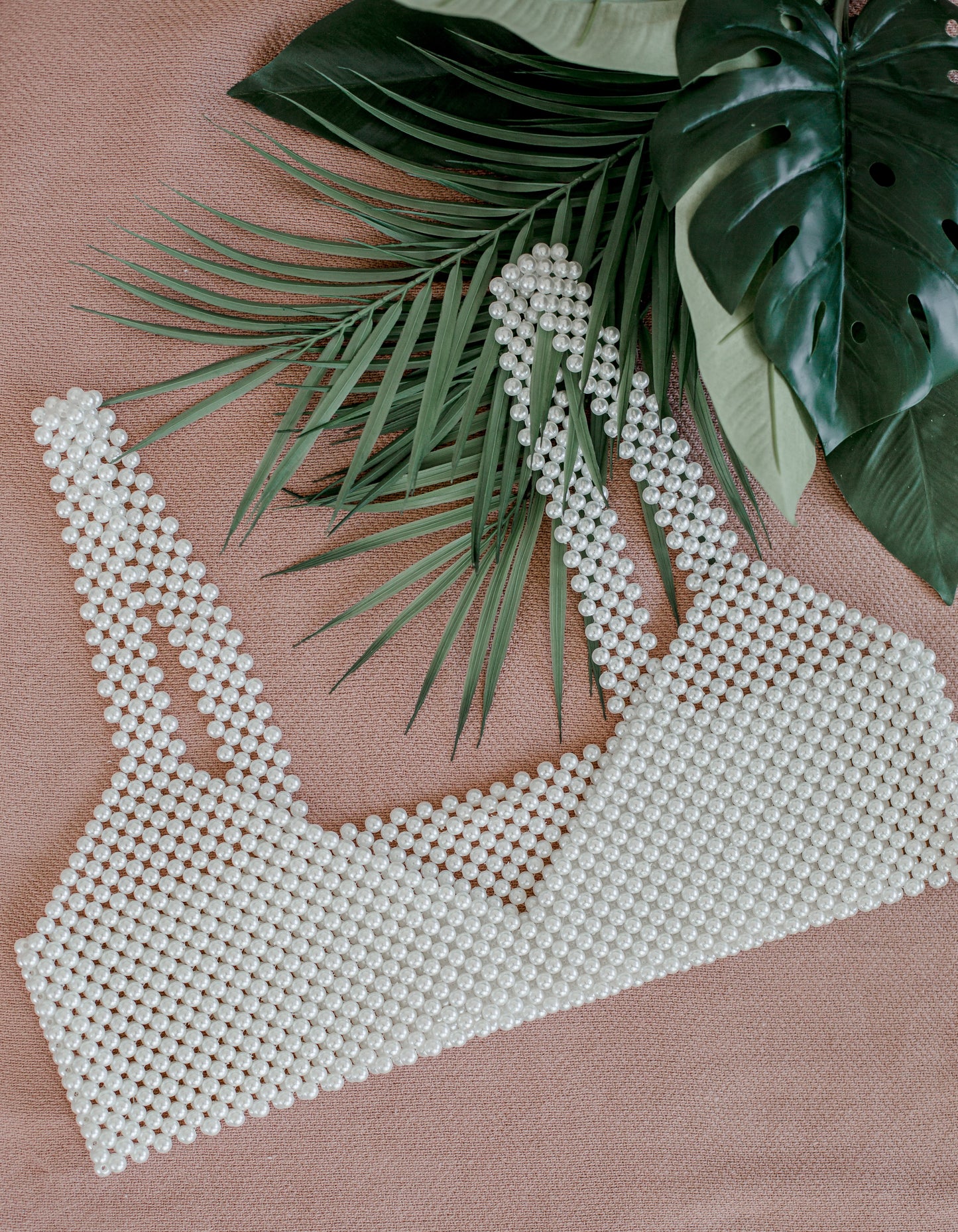 Isla Pearl Beaded Crop Top
